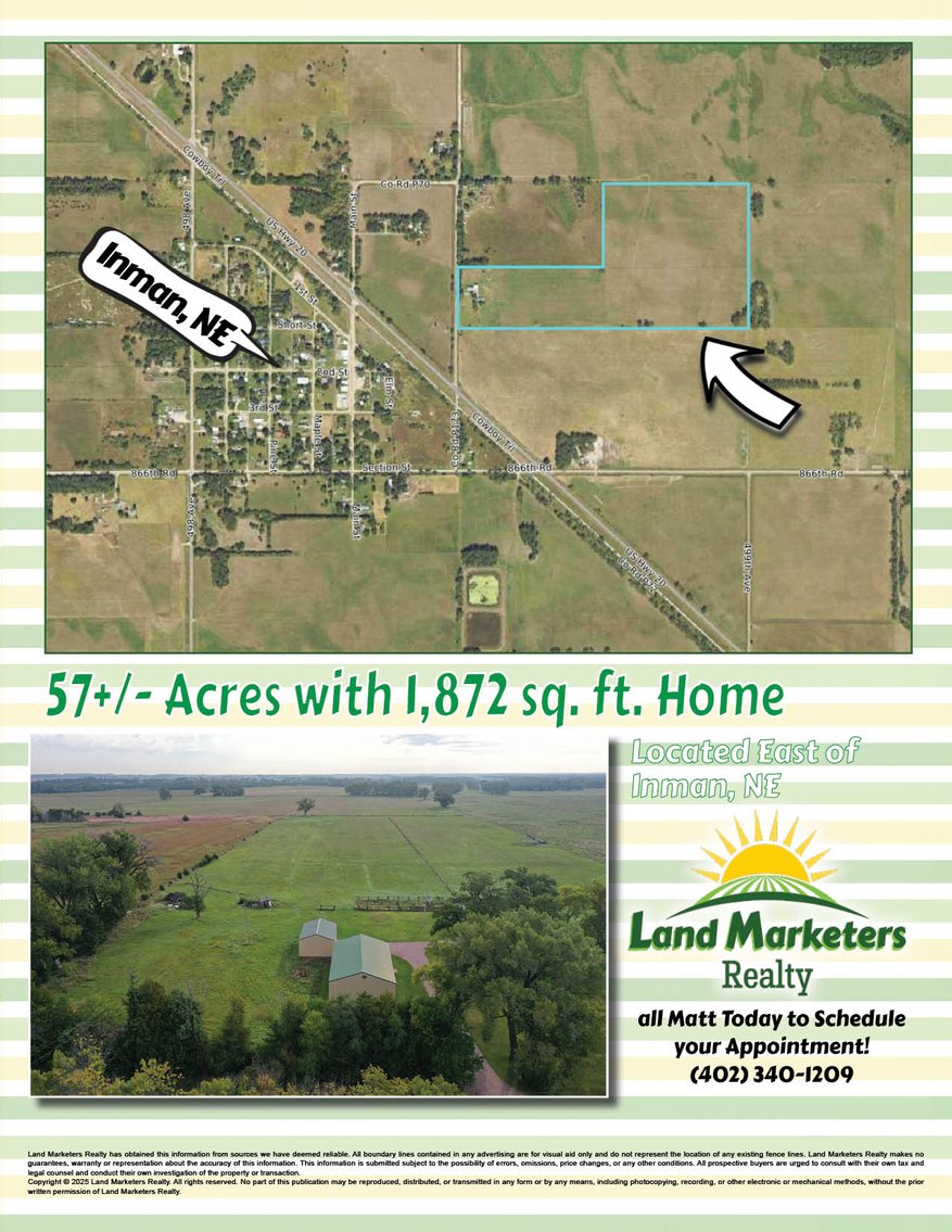 Image for 57+/- Acres near Inman, NE with Home site