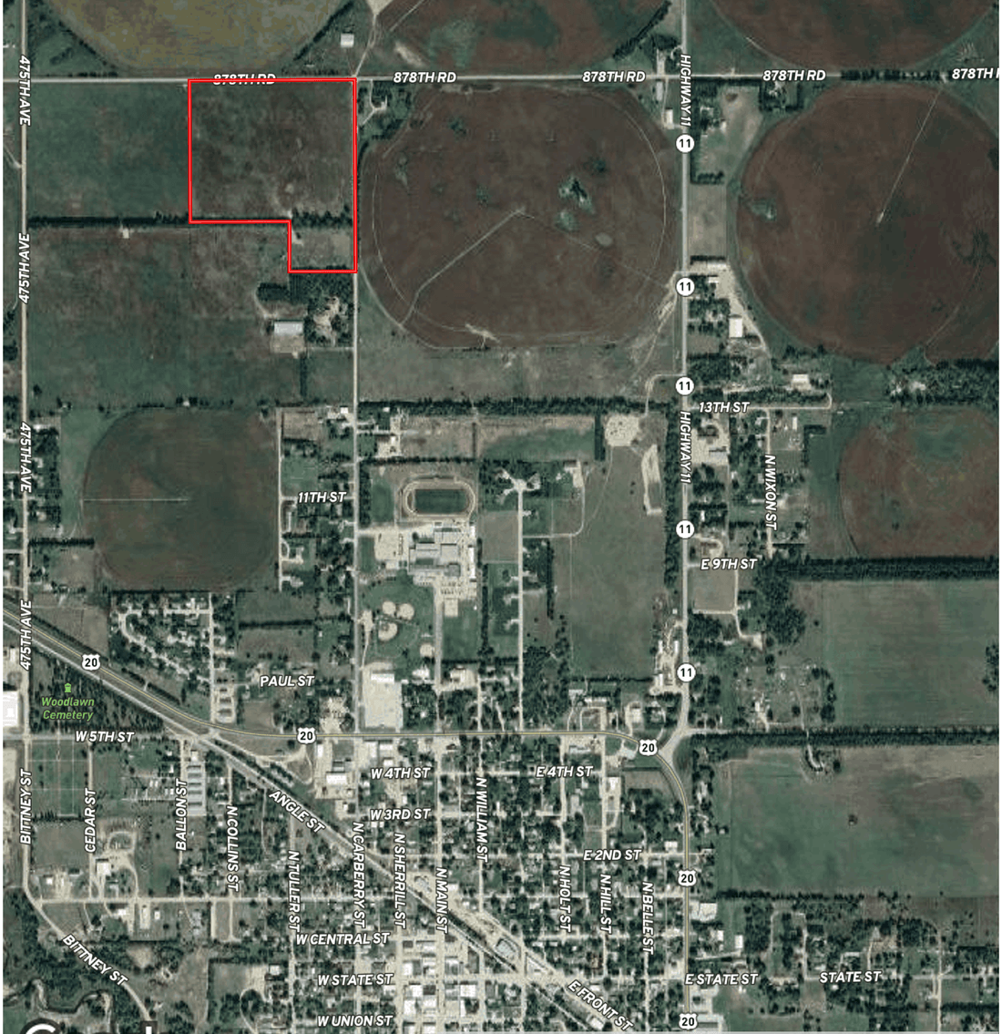 Image for 39+/- Acres North Carberry Street in Atkinson, NE