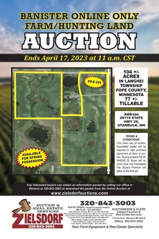 Image for BANISTER ONLINE ONLY FARMLAND/HUNTING LAND AUCTION