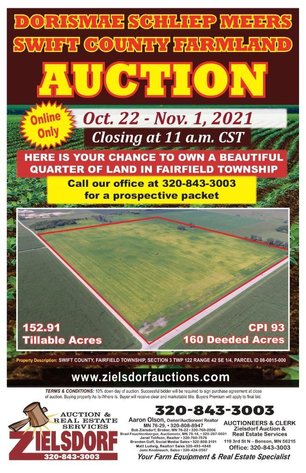 Image for DORISMAE SCHLIEP MEERS ESTATE ONLINE ONLY LAND AUCTION