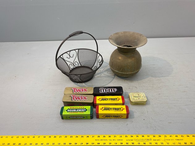 Image for BASKET, TINS, AND SPITTOON