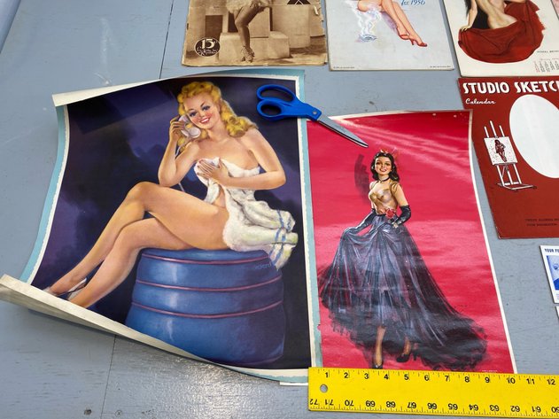 Image for ASSORTMENT OF VINTAGE PIN-UP ART