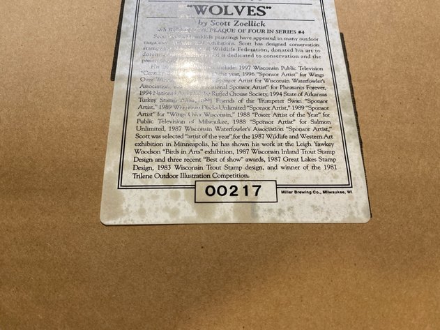 Image for MILLER WOLVES REFLECTIVE SIGN