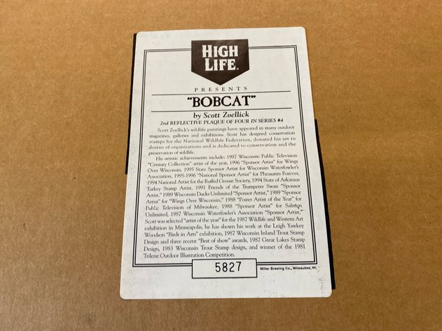 Image for MILLER BOBCAT REFLECTIVE SIGN