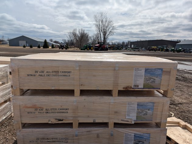 Image for SDLANCH 20'X30' ALL-STEEL CARPORT (MODEL SDLC2030FT)