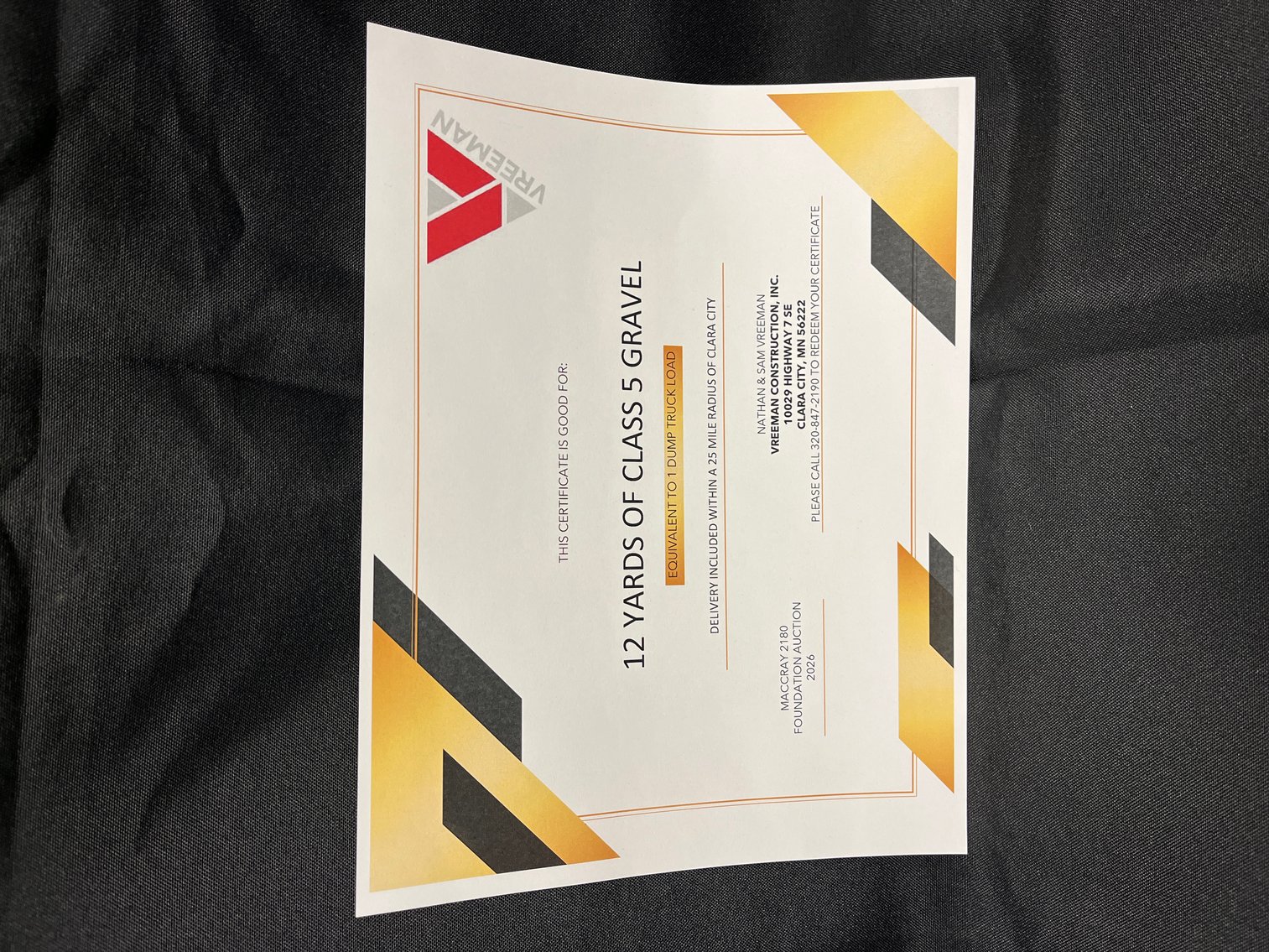 Image for MACCRAY 2180 Foundation Online Only Fundraiser Auction 2026