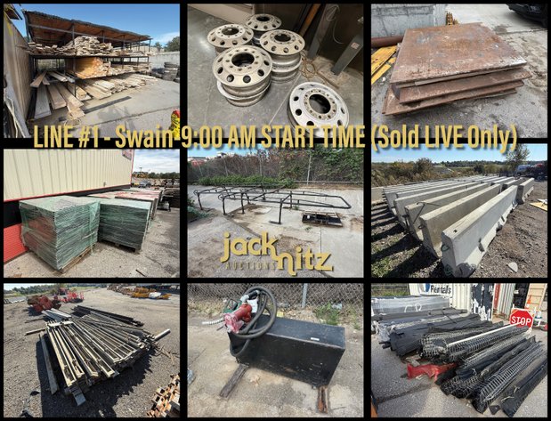 Image for LINE #1-Swain Construction Complete Liquidation LIVE Auction