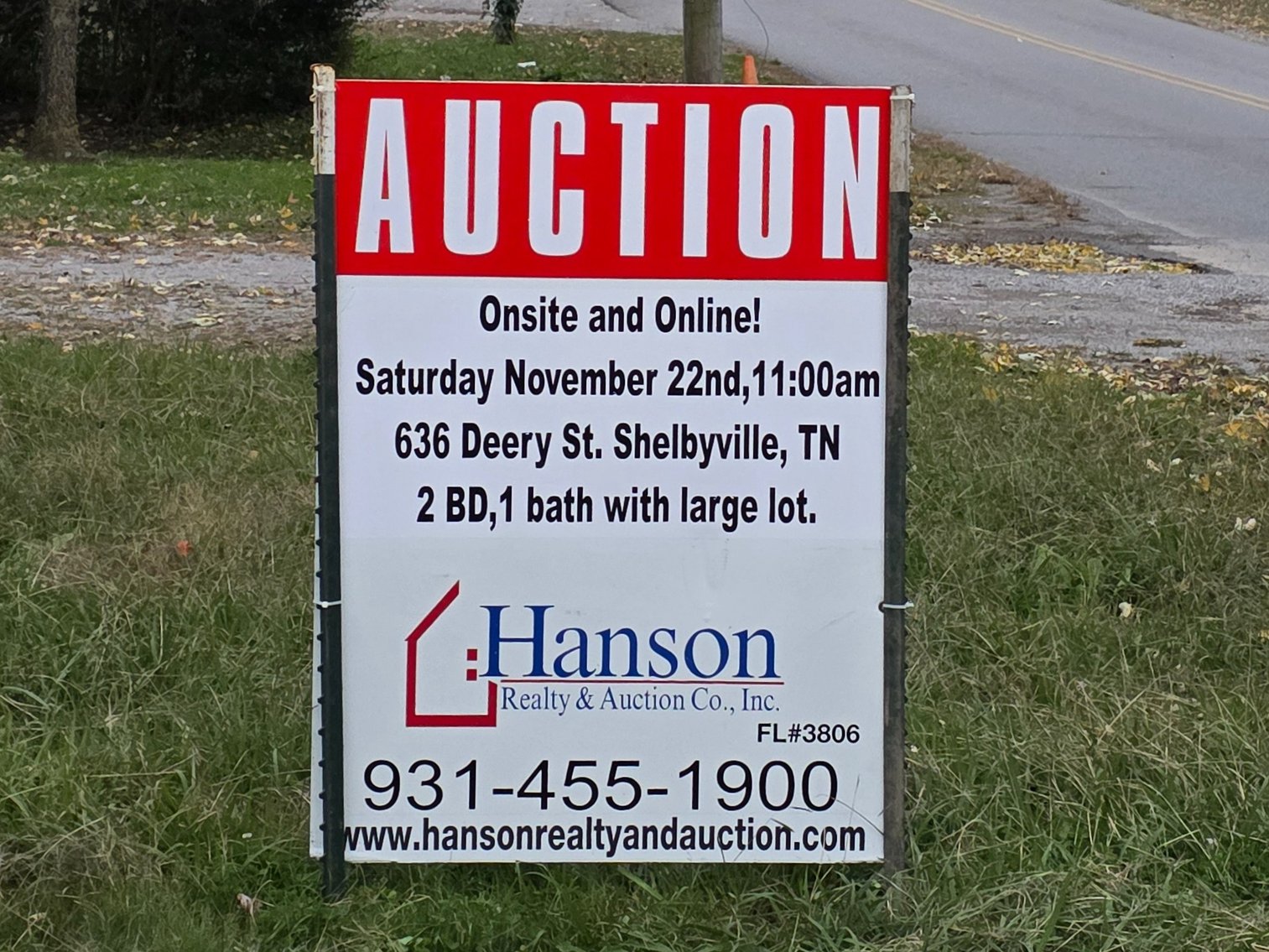 Image for Saturday November 22, 2025 11:00am - 636 Deery St. Shelbyville, TN 37160