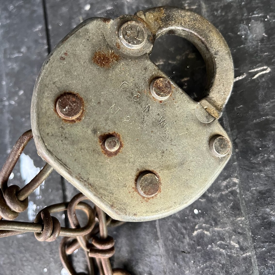 Image for Adlake C&NW Railroad Switch Locks with Keys