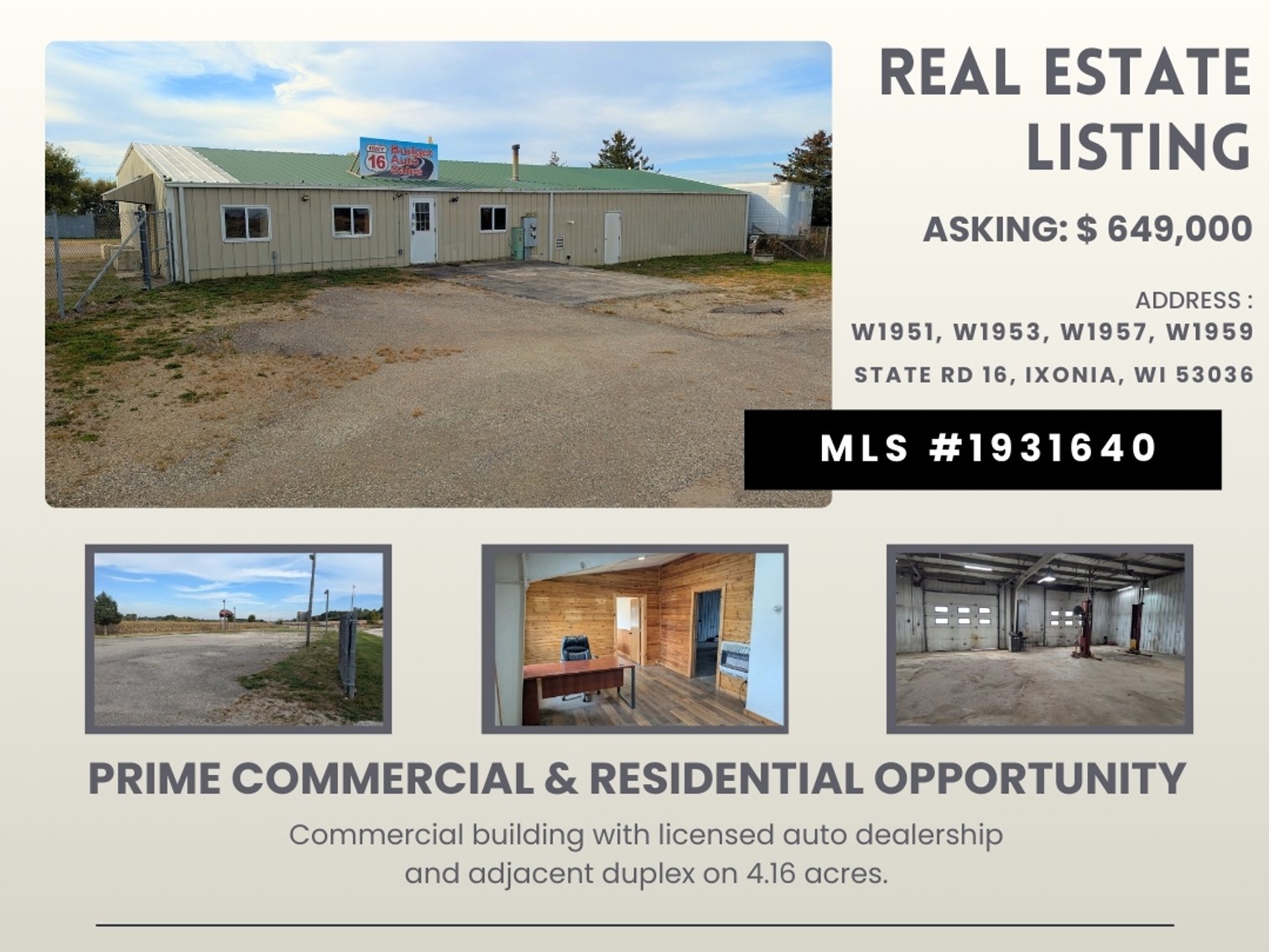 Image for Prime Commercial & Residential Opportunity – State Rd 16