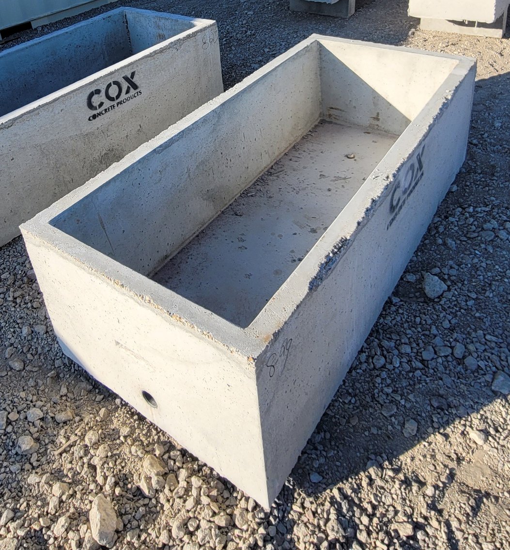 Image for 6 1/2 ft Rectangle Concrete Water Trough