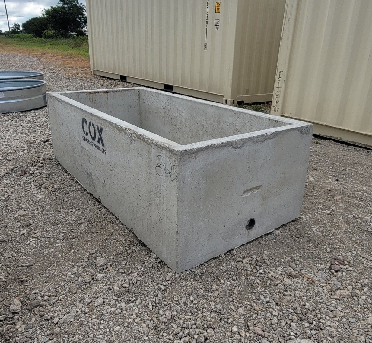 Image for 6 1/2 ft Rectangle Concrete Water Trough