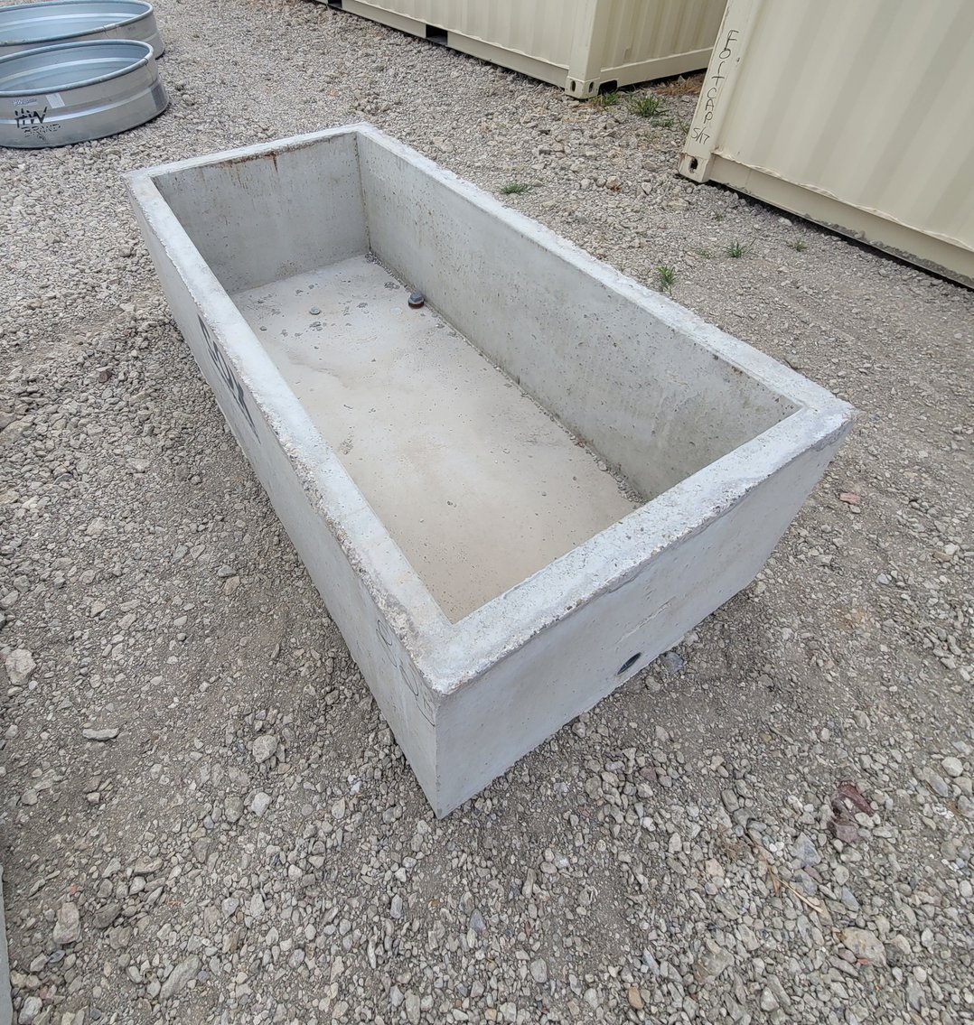 Image for 6 1/2 ft Rectangle Concrete Water Trough