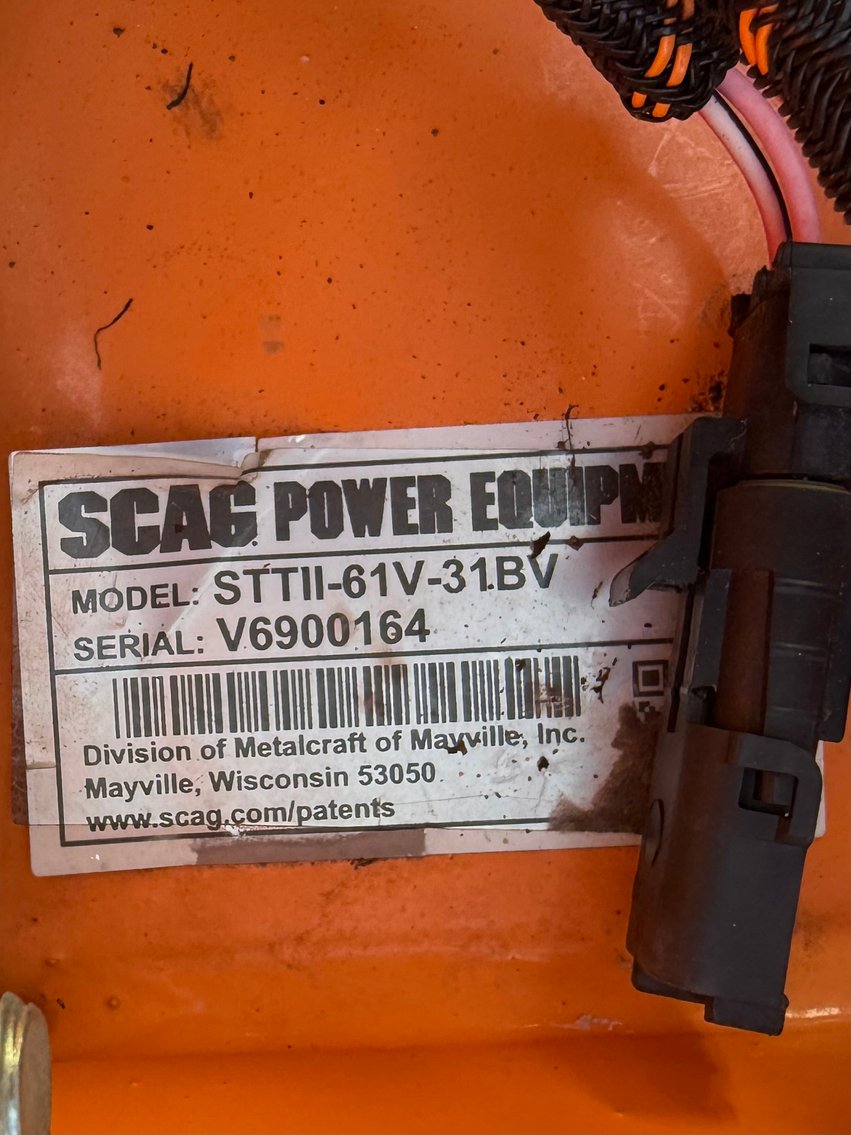 Image for SOLD Scag Turf Tiger II S/N v6900164