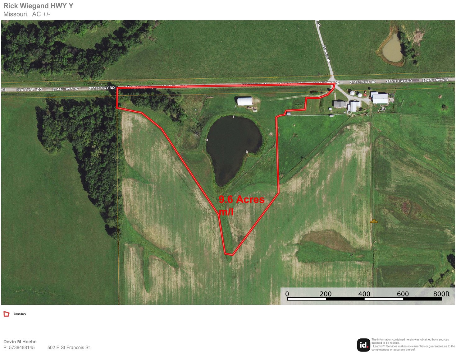 Image for 9.6 Acres m/l, Hwy DD, Purdin MO 64674, MLS 24023549