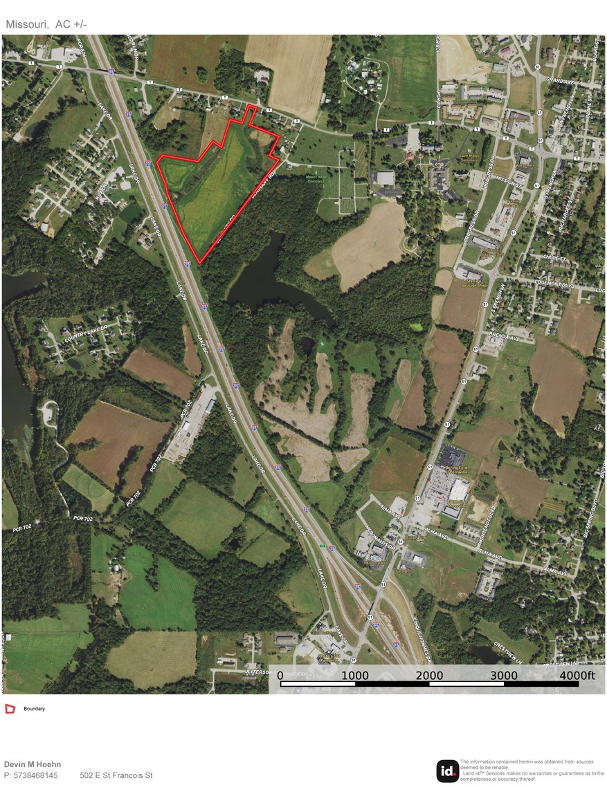 Image for 36.29 Acres M/L, Near I-55/W St Joseph St., Perryville MO 63775, MLS 23038778