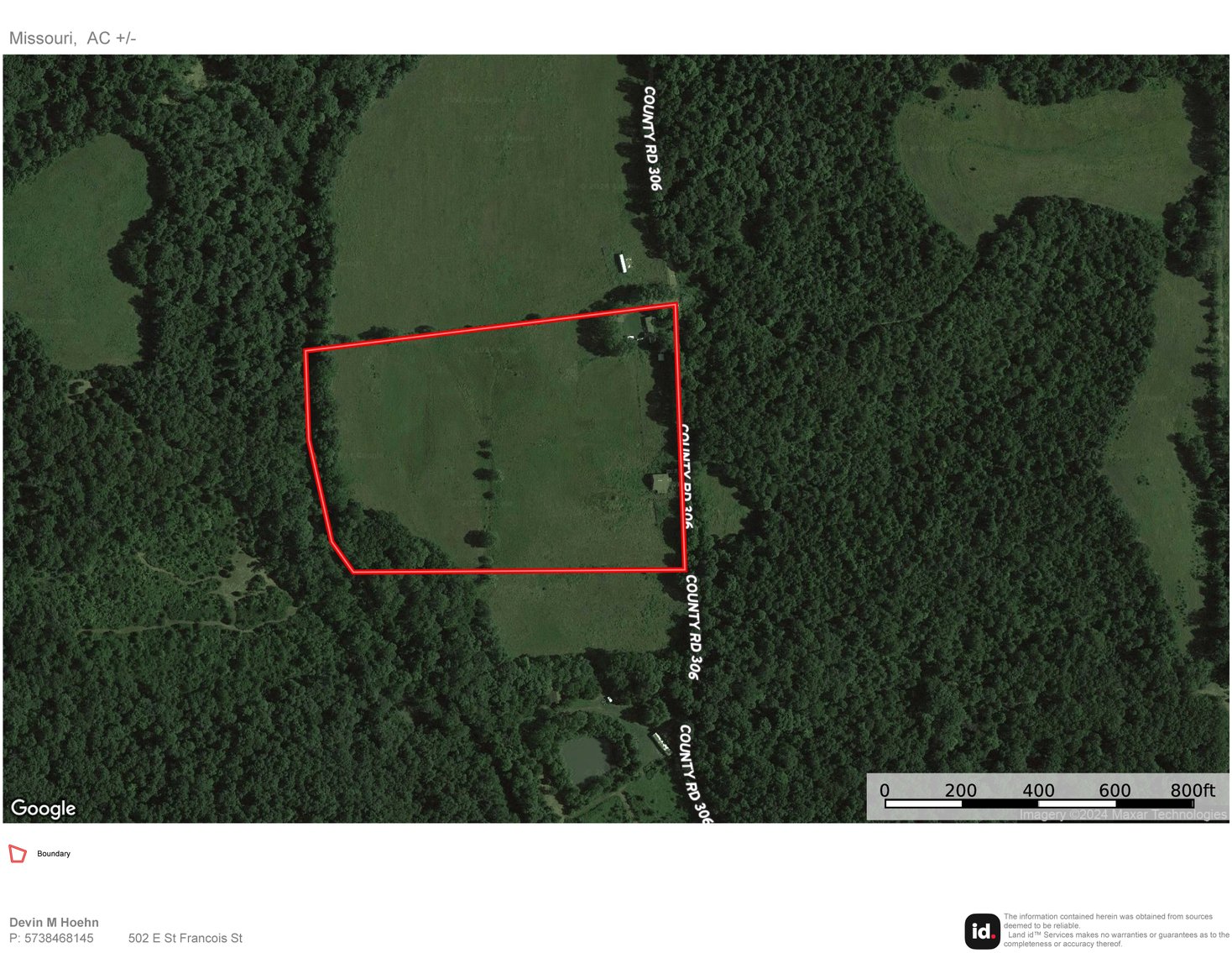 Image for Tract 1, 12.7 Acres BCR 306, Marble Hill, MO 63764, MLS #24044109