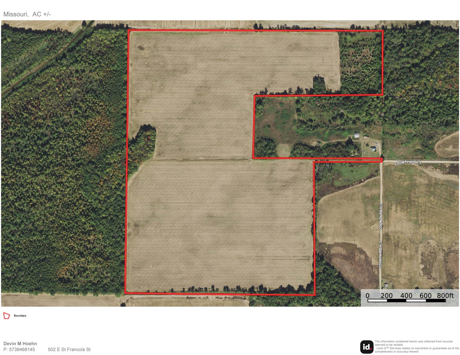 Image for 120 Acres m/l, Tract 2 County Road H-3, Naylor, MO 63953, MLS #25003050