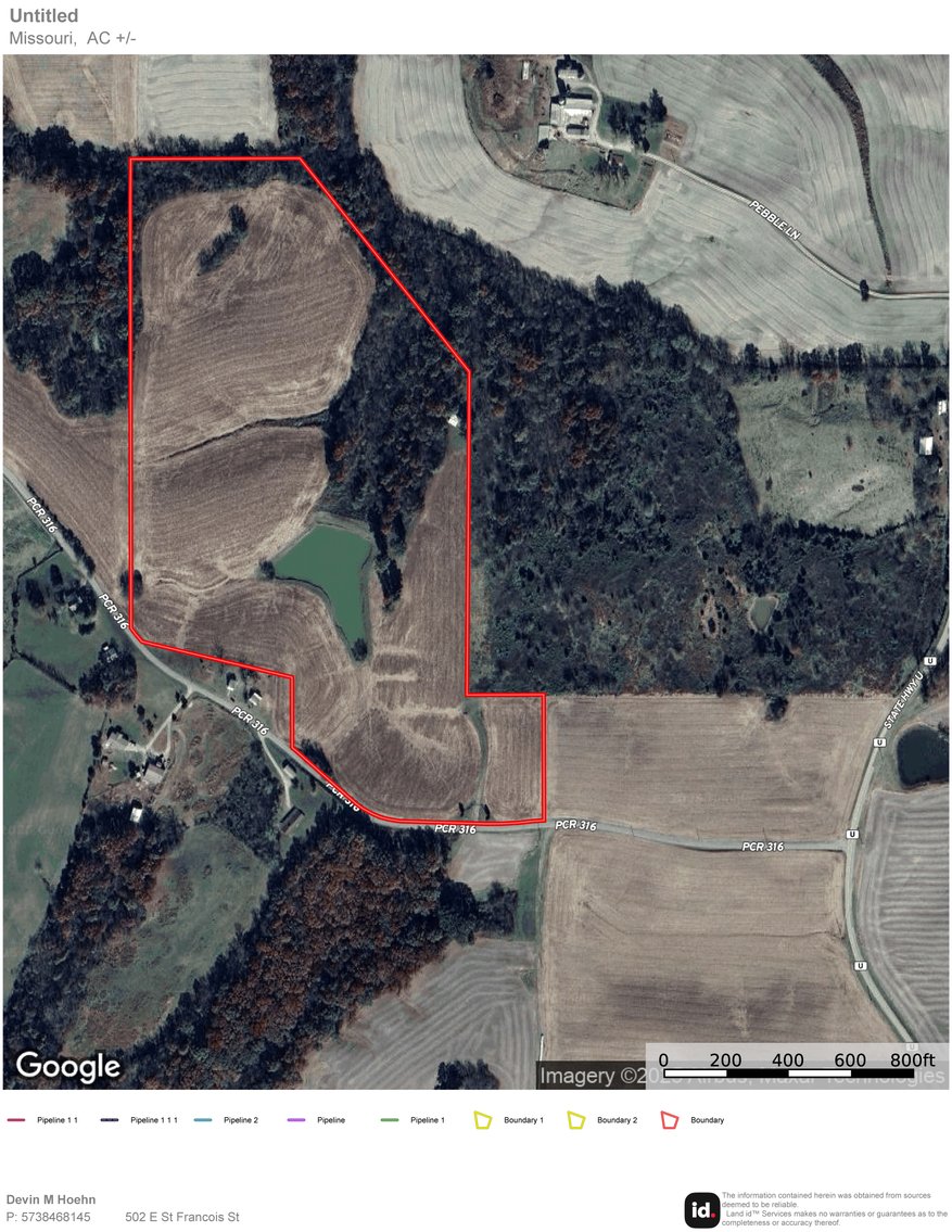 Image for 44.91 Acres +/-, Off of PCR 316, Perryville, MO 63775, MLS # 25050119