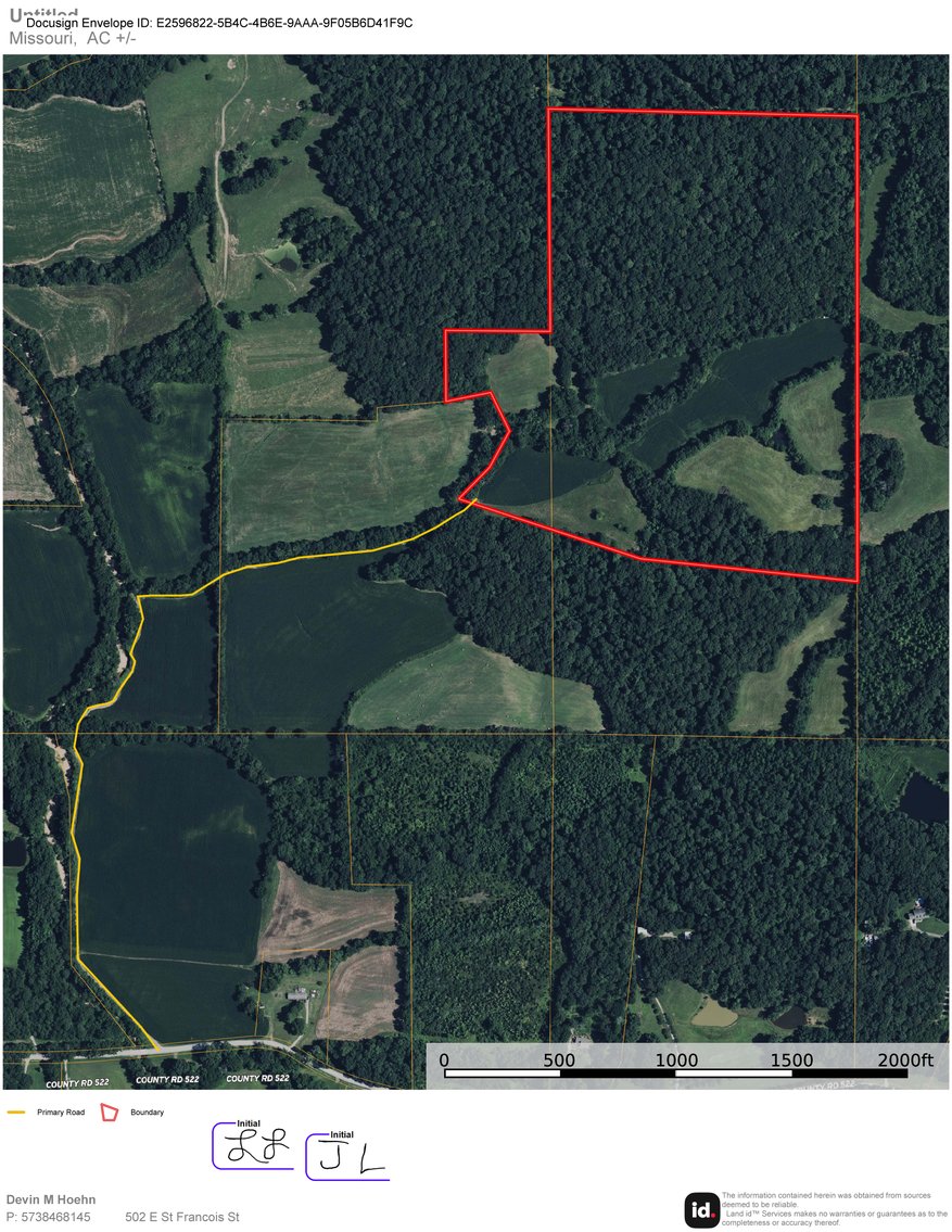 Image for 65.16 acres +/- off of County Road 522, Jackson MO 63755, MLS # 25009340