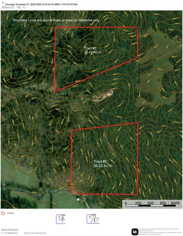 Image for 23.43 Ac +/-, Tract 3, Catalpa Ln, Jackson MO 63755, MLS 26018186