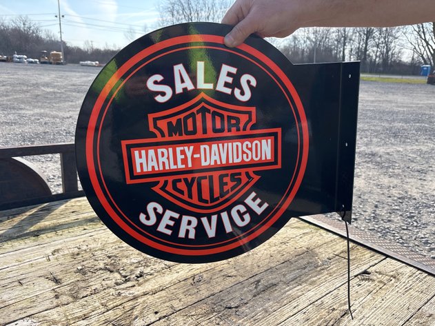 Image for Harley Davidson double sided service sign