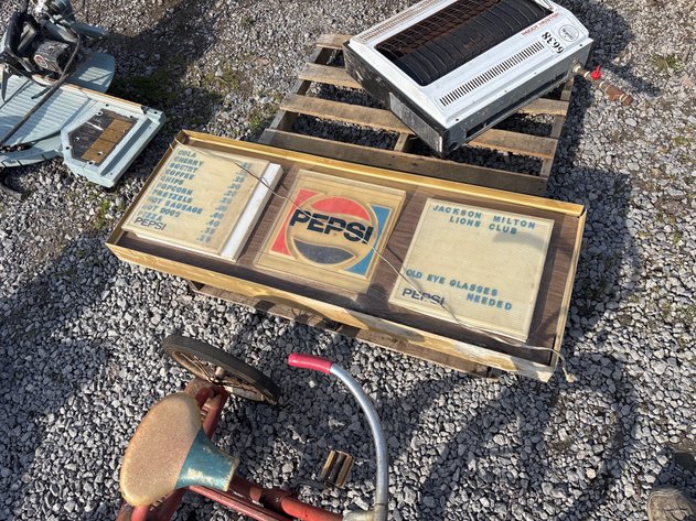 Image for D1. Vintage pepsi/ concession sign