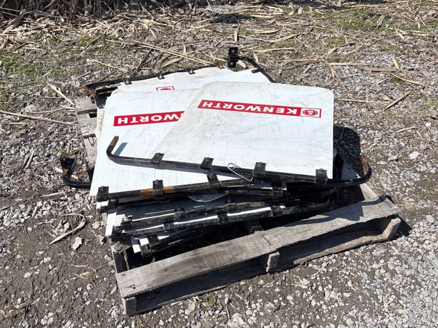 Image for D1g. Pallet of kenworth mudflaps