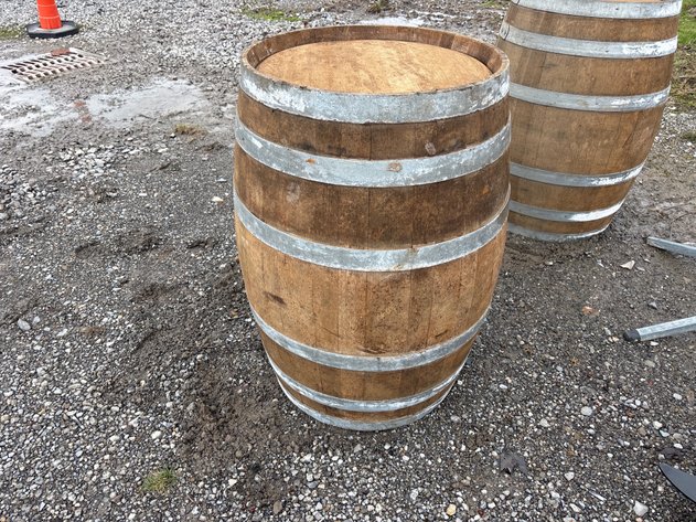 Image for D1.  Vintage Keystone Cooperage Pennsylvania Oak Barrel w/ Exterior Stamp