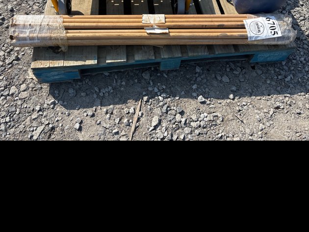 Image for D1. Wooden broom sticks with threaded ends