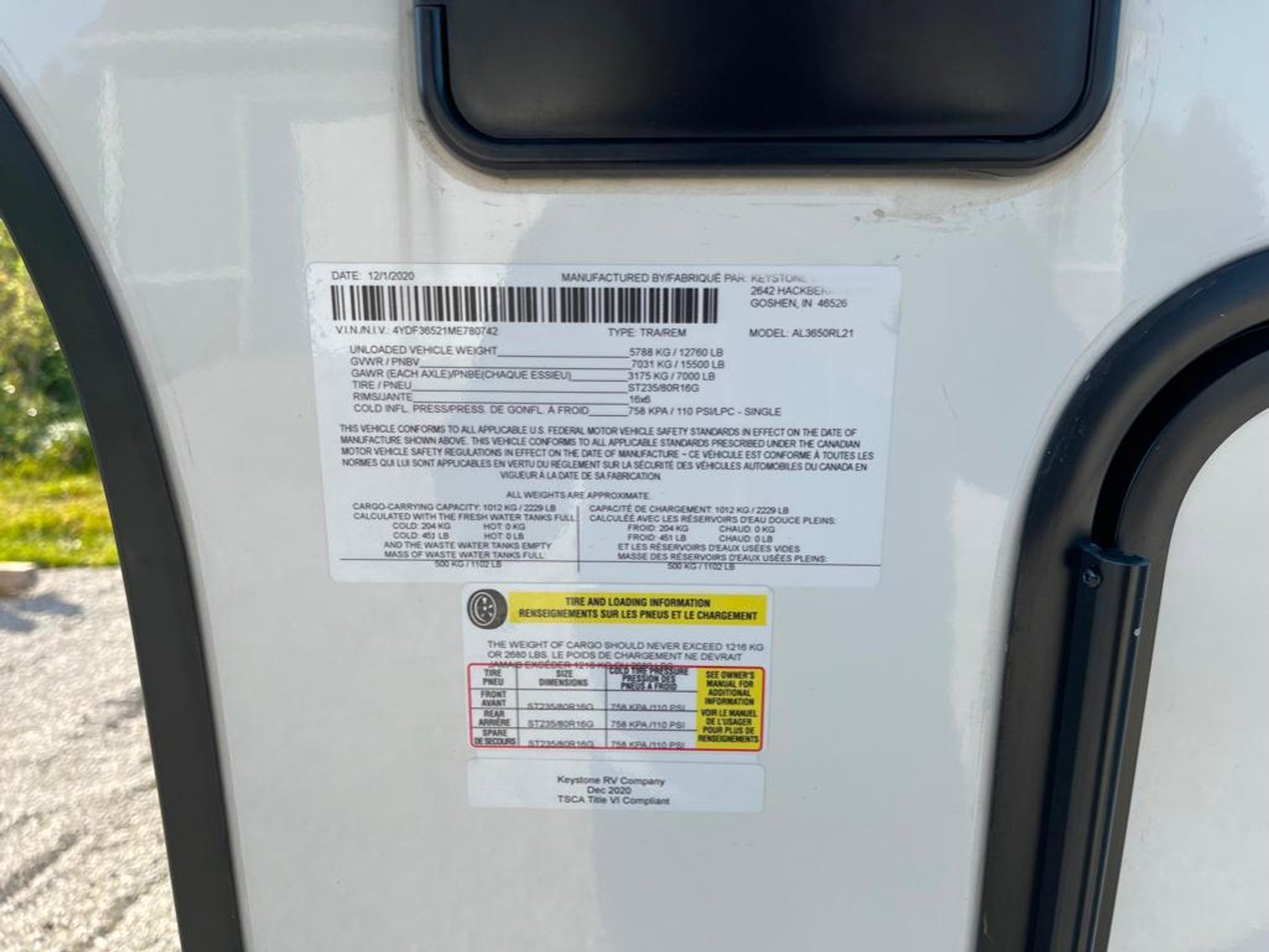 Image for 2021 Keystone Alpine 3650 RL Fifth Wheel!! ONLINE ONLY AUCTION!