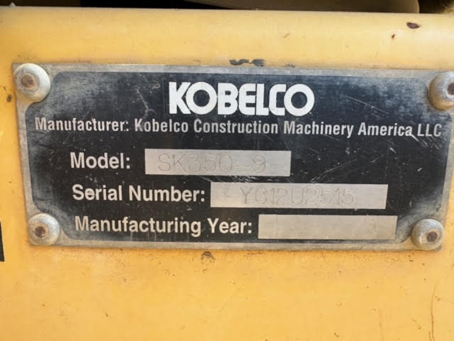 Image for Kobelco SK350-9
