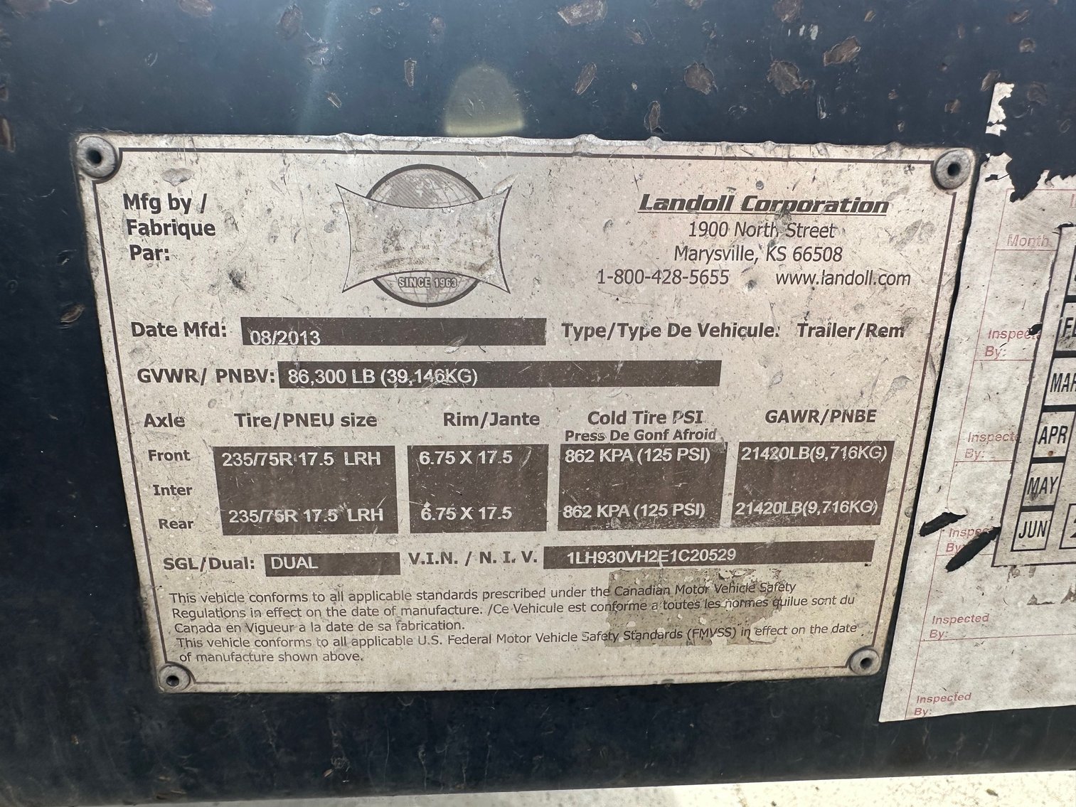Image for 2014 Landoll Slide Axle Equipment Trailer