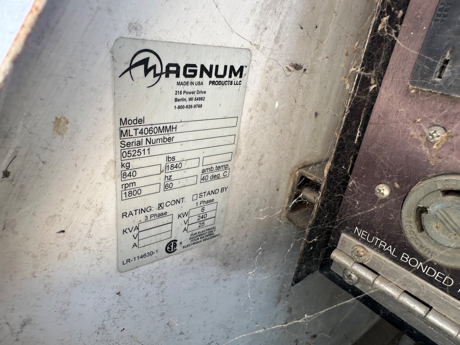 Image for 2005 Magnum MLT4060MMH Light Tower