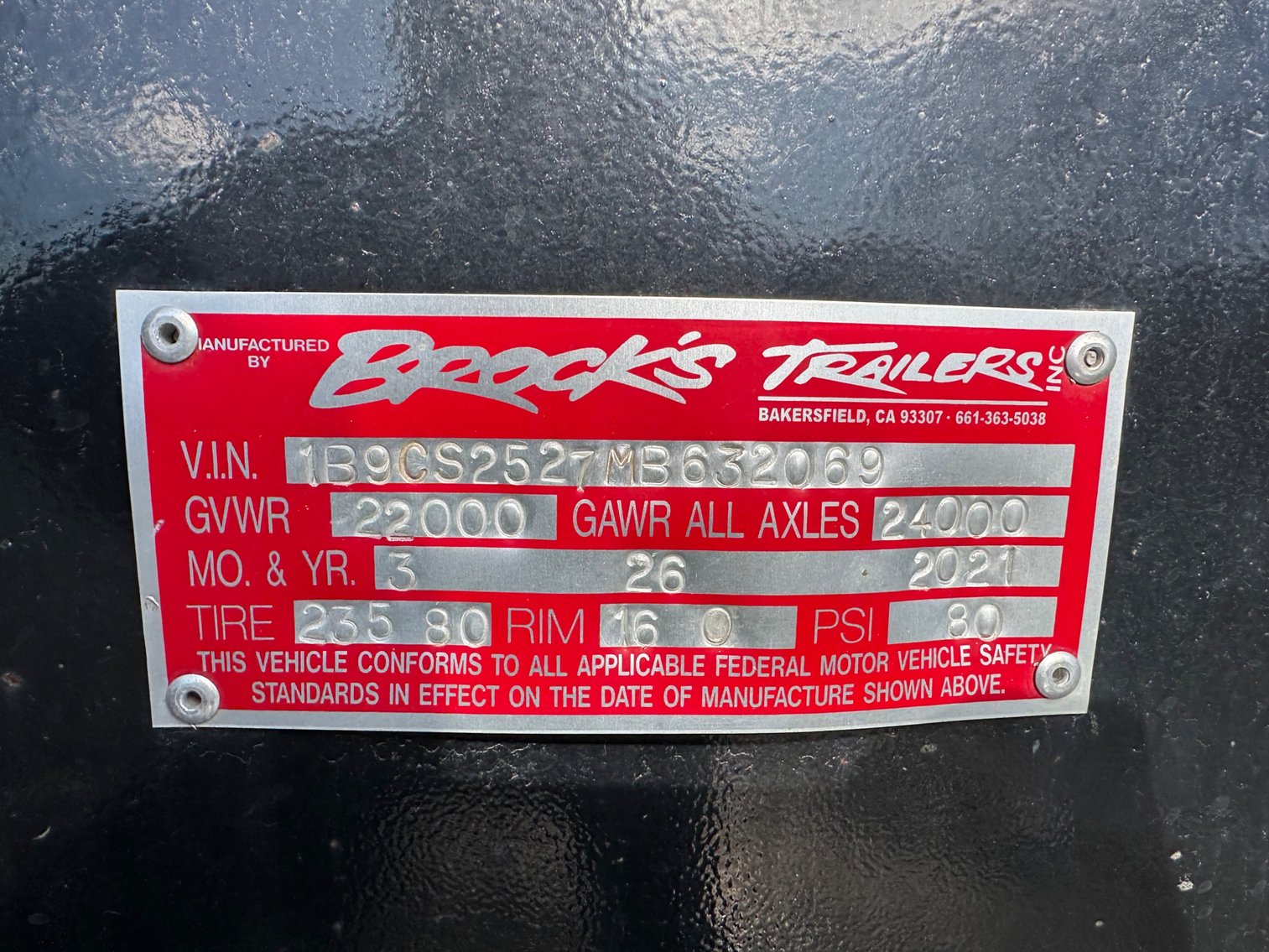 Image for 2021 Brock T/A Equipment Trailer