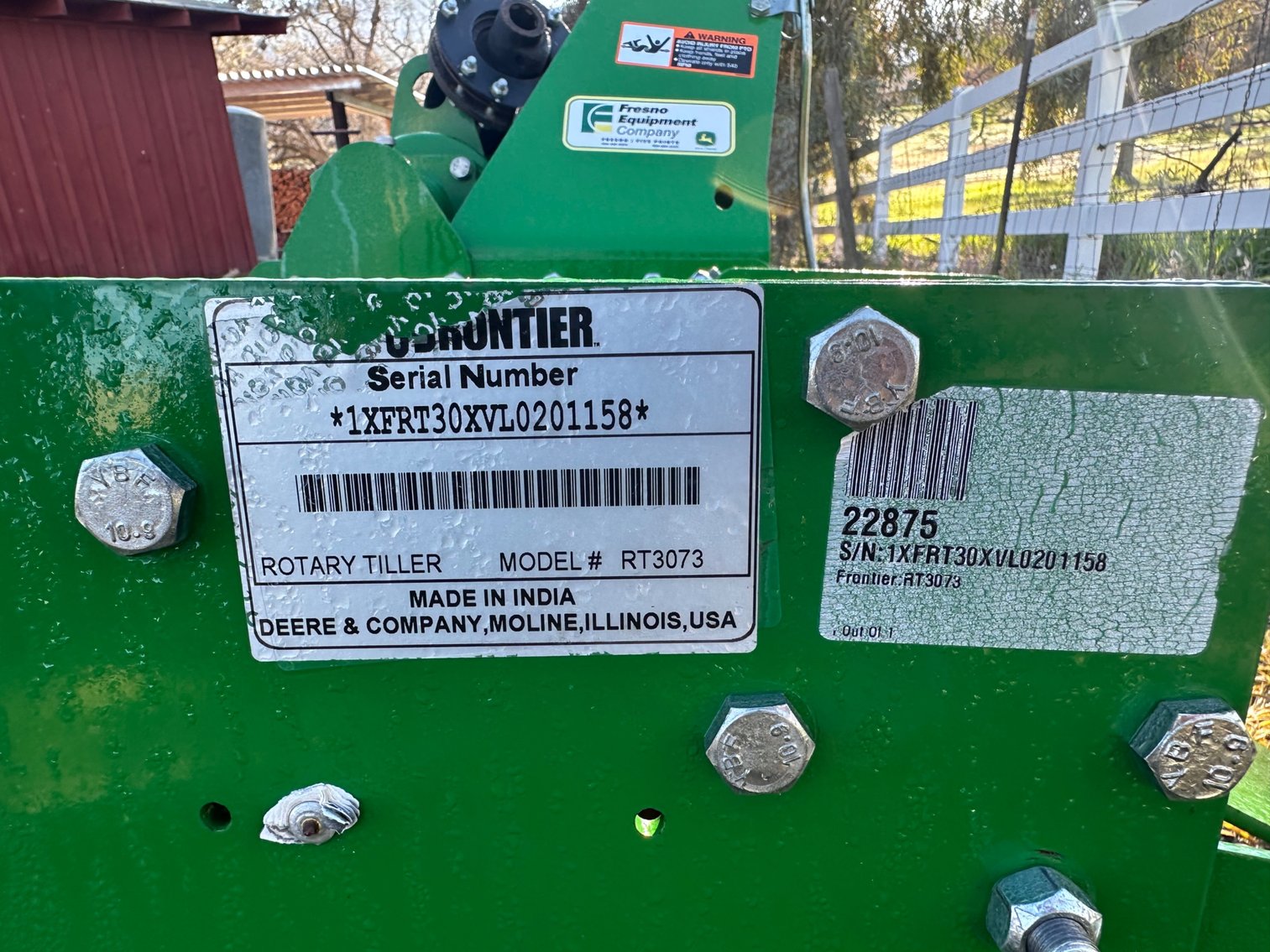 Image for Frontier RT3073 Tiller