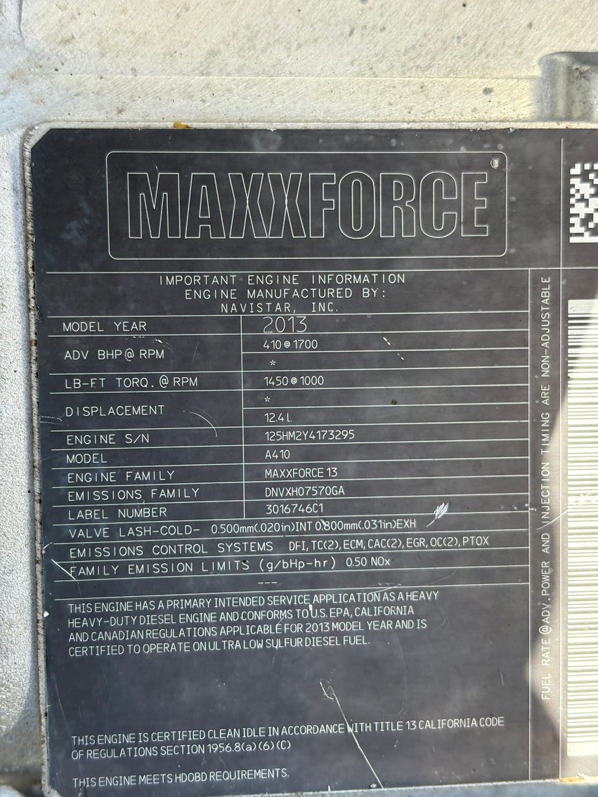 Image for 2013 International 7600 SBA Vac Truck