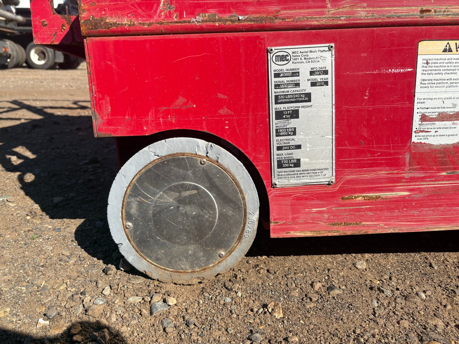 Image for 2018 MEC 1330SE Scissor Lift