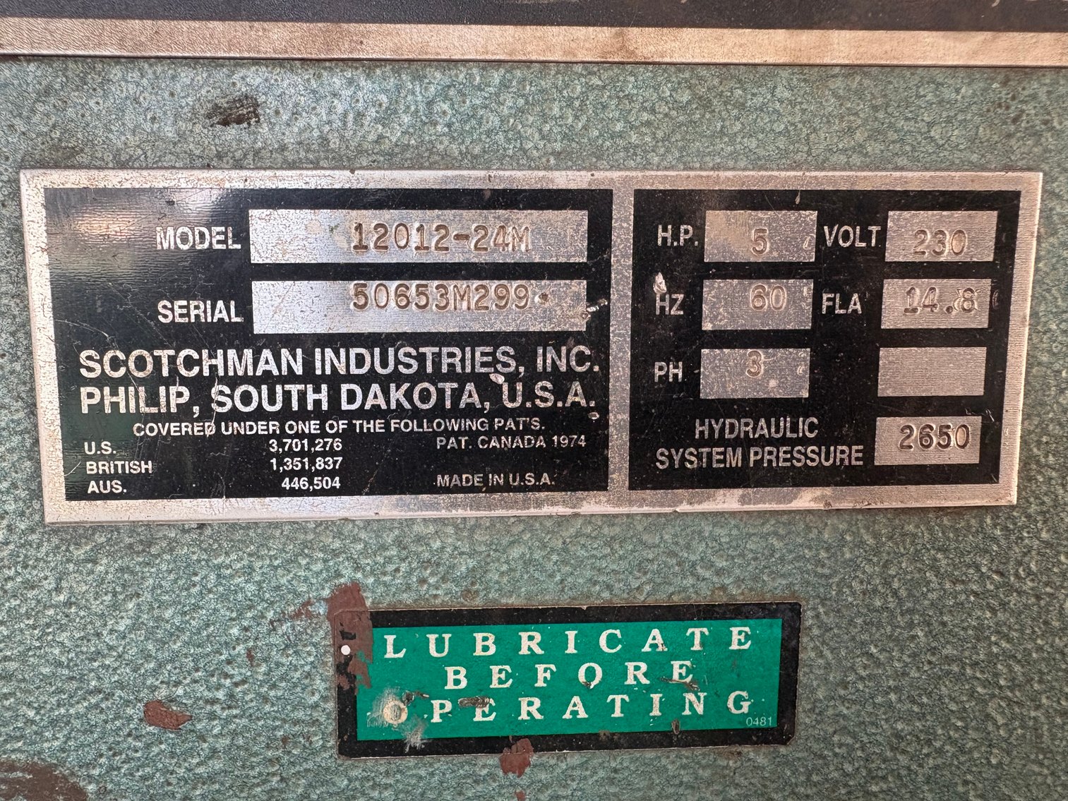 Image for Scotchman 12012-24M Punch