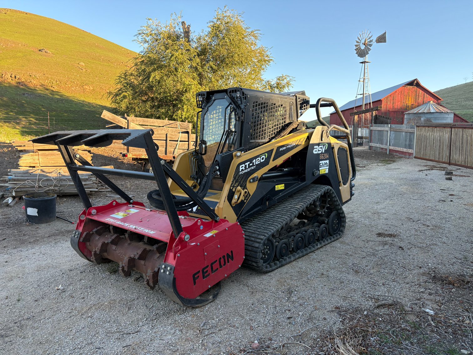 Image for ASV RT120 with Fecon Masticating Head