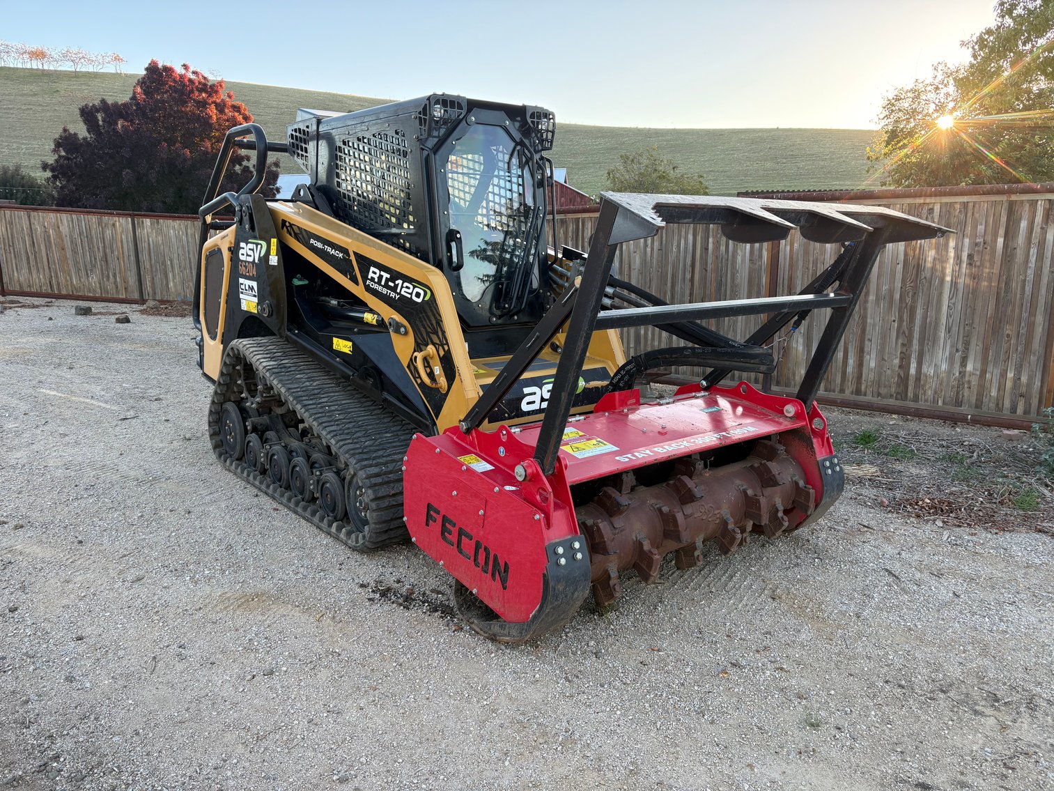 Image for ASV RT120 with Fecon Masticating Head