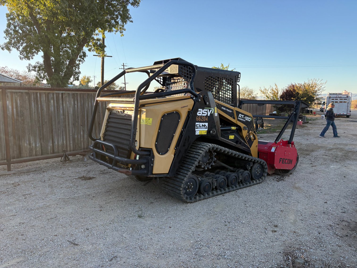 Image for ASV RT120 with Fecon Masticating Head