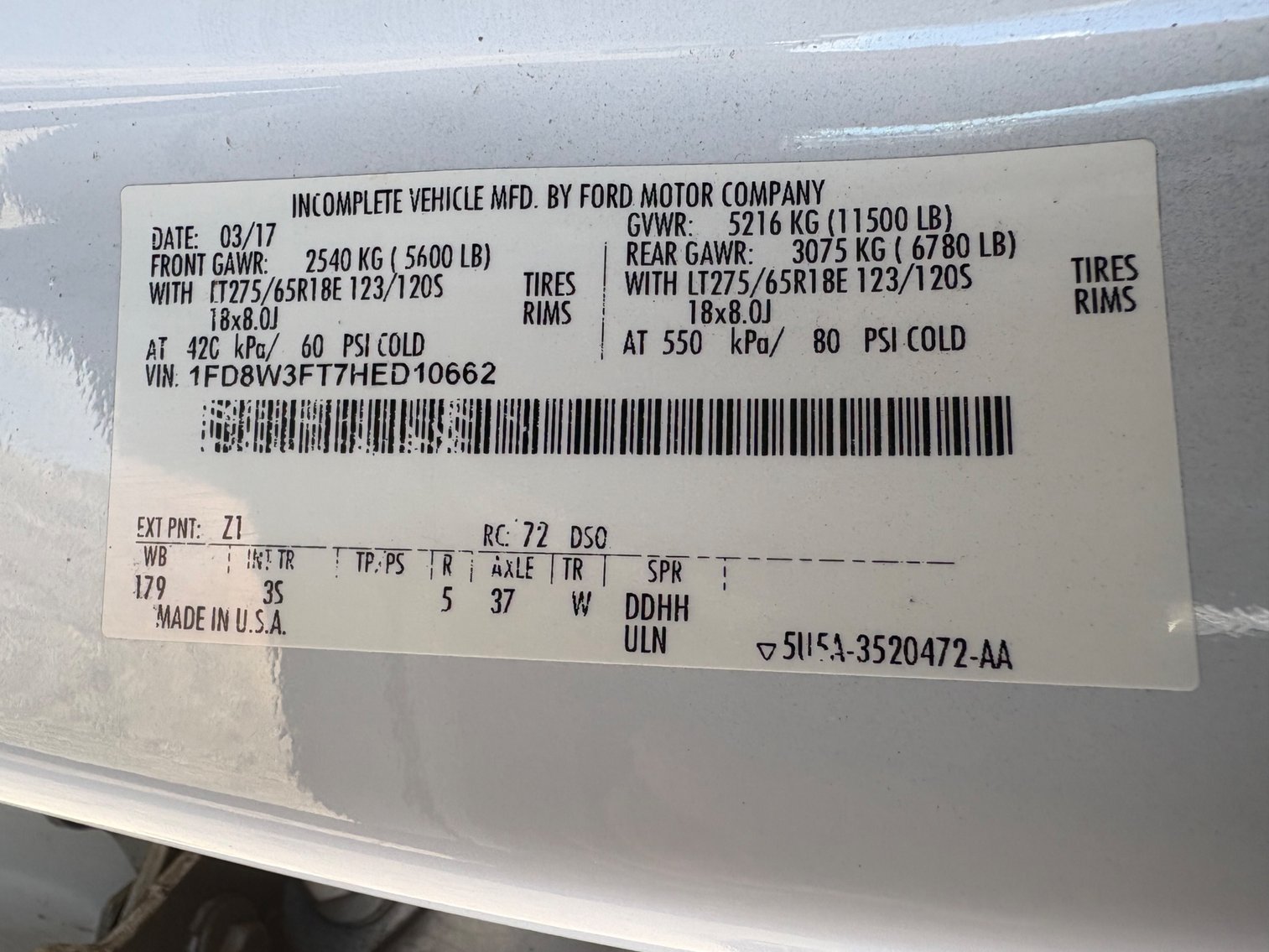 Image for 2017 Ford F350 4X4 XLT Utility Truck