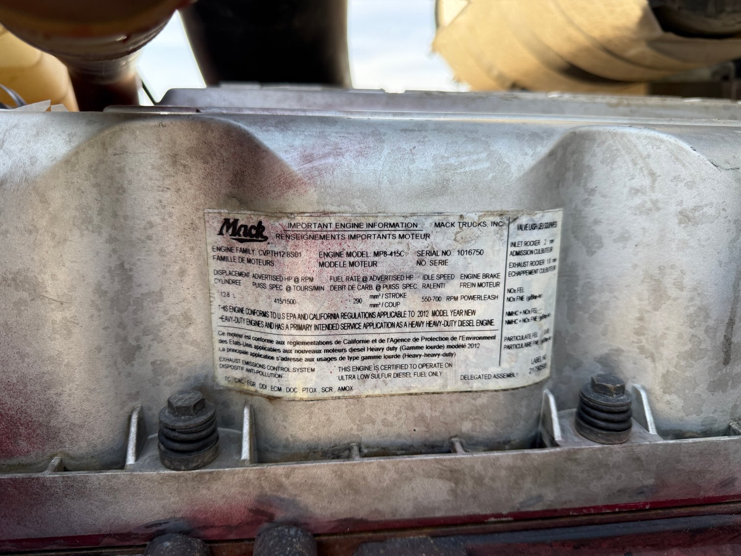 Image for 2013 Mack CXU613 T/A Dump Truck