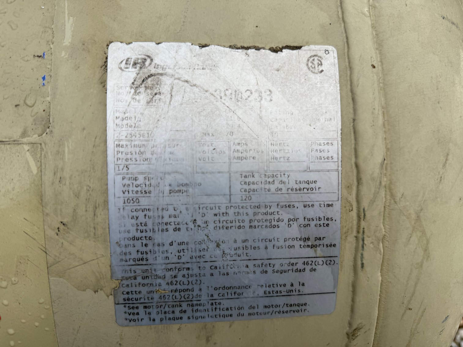 Image for 2015 Ingersoll-Rand Compressor