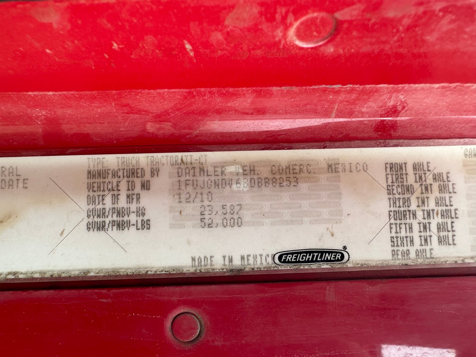 Image for 2011 Freightliner Coronado T/A Water Truck