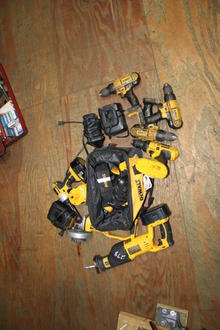 Image for Lot of Dewalt Battery Tools and Charges