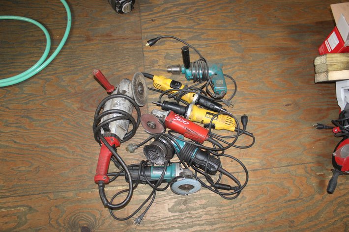 Image for Lot of Power Tools, Corded, Drill, Grinders & Brushes