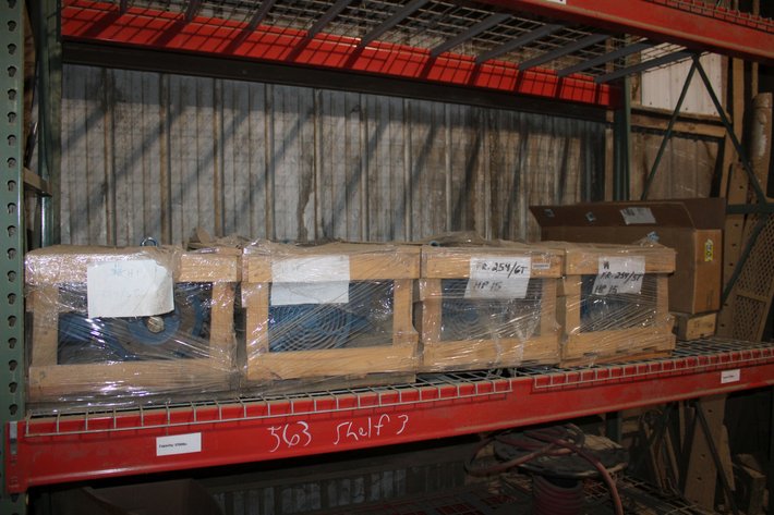 Image for Contents of Shelf 3: (4) 15 HP Electric Motors