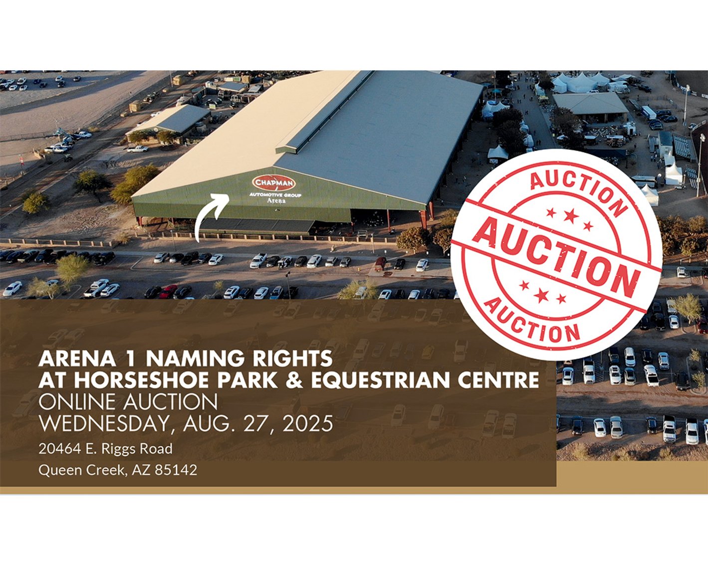 Image for Arena 1 Naming Rights - Horseshoe Park & Equestrian Centre - Queen Creek, AZ